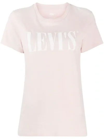 Levi's Logo Print T-shirt In Pink