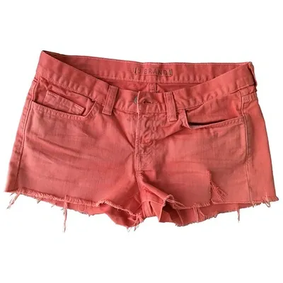 Pre-owned J Brand Short Jeans In Orange