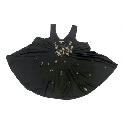 Pre-owned Kenzo Silk Top In Black