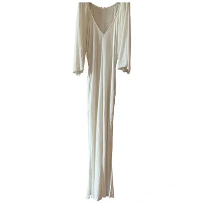 Pre-owned Dsquared2 Maxi Dress In White