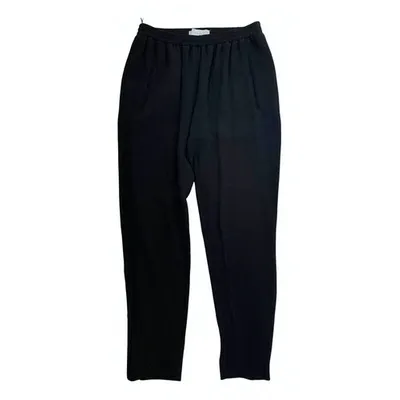 Pre-owned Stella Mccartney Straight Pants In Black