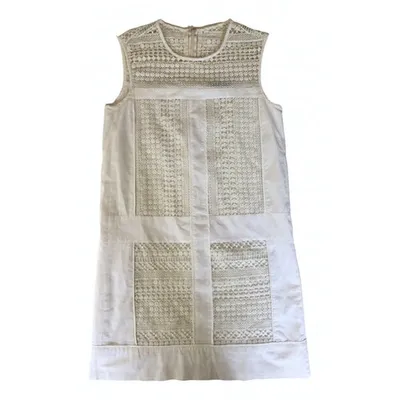 Pre-owned Jcrew Mini Dress In White