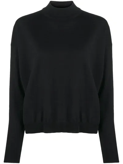 Pierantoniogaspari Stand-up Collar Jumper In Black