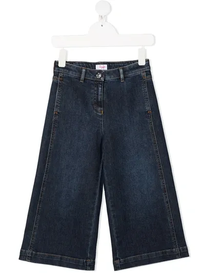 Il Gufo Kids' Wide-leg Jeans In Blue