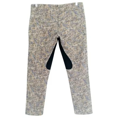 Pre-owned Roseanna Straight Pants In Multicolour