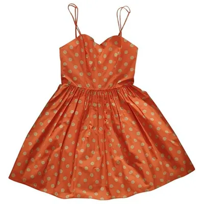 Pre-owned Jeremy Scott Mid-length Dress In Orange