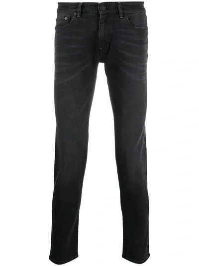 Pt01 Mid-rise Slim-fit Jeans In Black