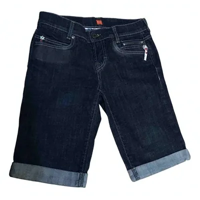 Pre-owned Hugo Boss Blue Denim - Jeans Shorts