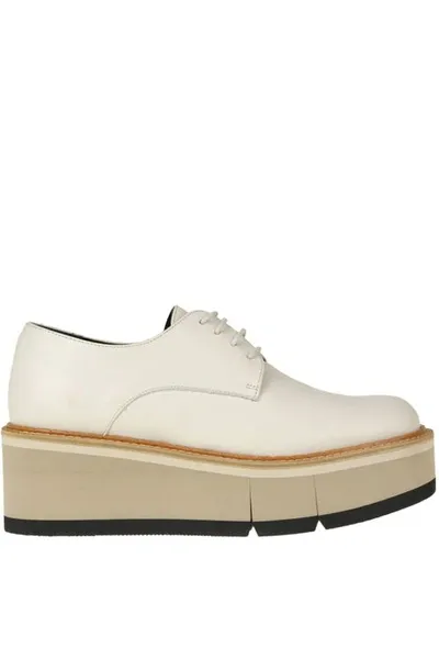 Paloma Barceló Dulce Leather Lace-up Shoes In White