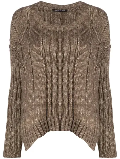 Luisa Cerano Chunky-knit Jumper In Brown