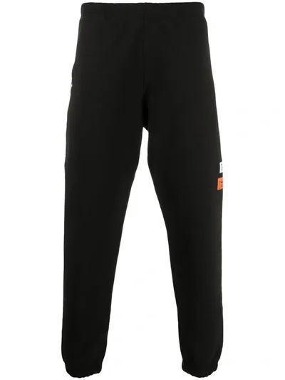 Heron Preston Logo Patch Track Trousers In Black