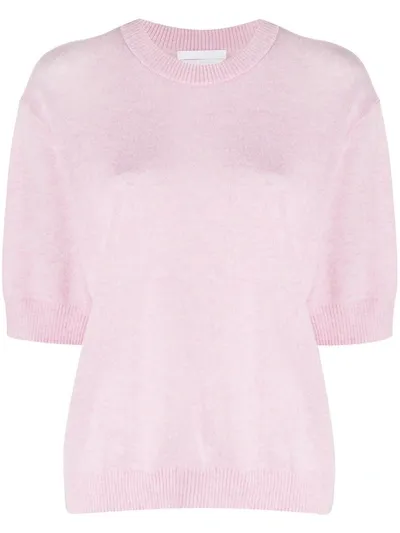 Hugo Boss Long Shortsleeve Jumper In Pink