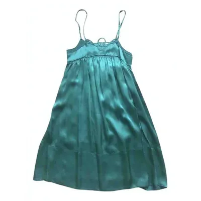 Pre-owned See By Chloé Silk Mid-length Dress In Green