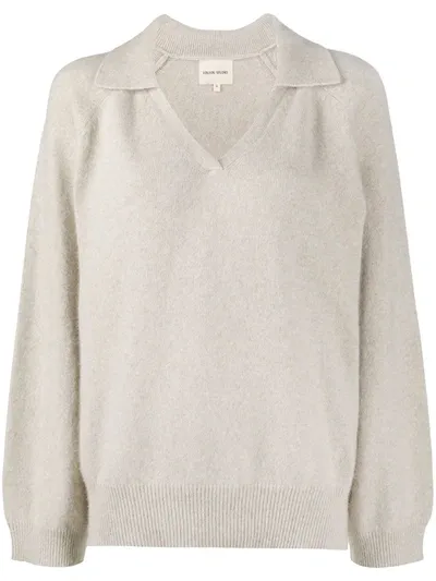 Loulou Sperone Fine Knit Jumper In Neutrals