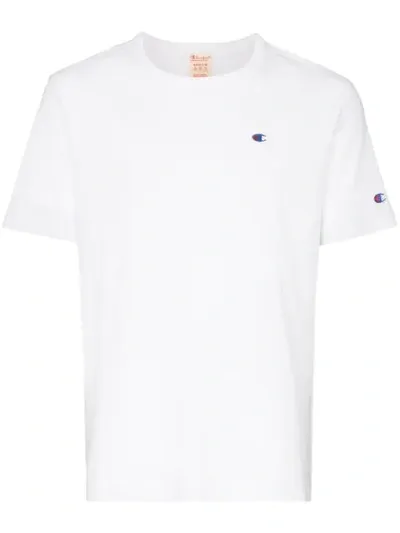 Champion Logo Embroidered T-shirt In White