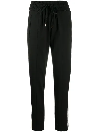 Twinset Side-stripe Track Trousers In Black