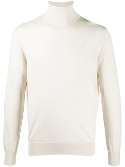 Ermenegildo Zegna Rollneck Jumper In Neutrals