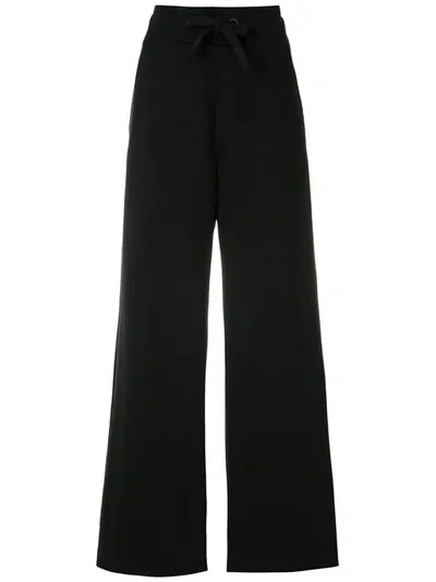 Osklen 5 Pockets Wide Leg Trousers In Black