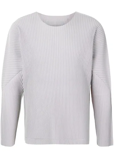 Issey Miyake A-poc Longsleeved Top In Grey