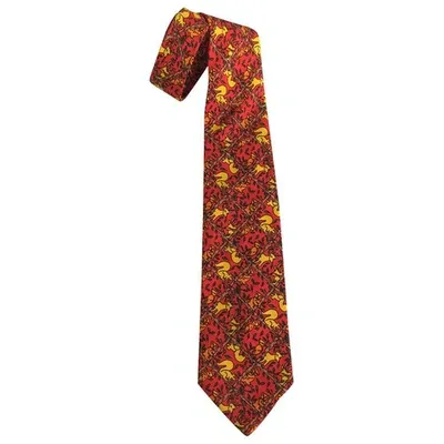 Pre-owned Jc De Castelbajac Silk Tie In Red