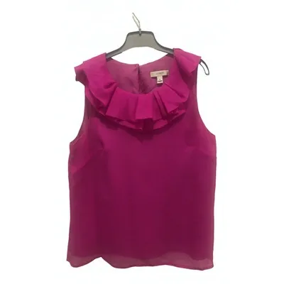 Pre-owned Jcrew Silk Blouse In Pink