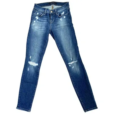 Pre-owned J Brand Slim Jeans In Blue