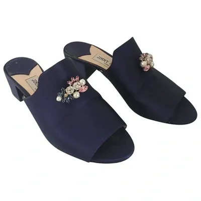 Pre-owned Jimmy Choo Mules In Purple