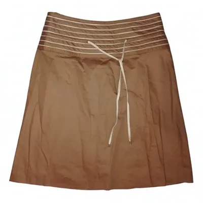 Pre-owned Hugo Boss Mid-length Skirt In Beige