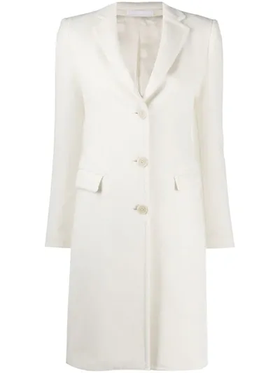 Tagliatore Single Breasted Coat In White