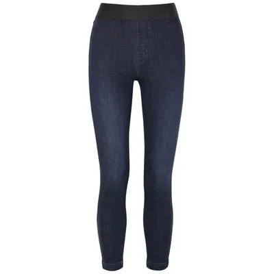 J Brand Dellah Indigo Stretch-denim Leggings