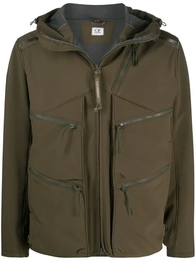 C.p. Company Green Military Multi Pockets Jacket