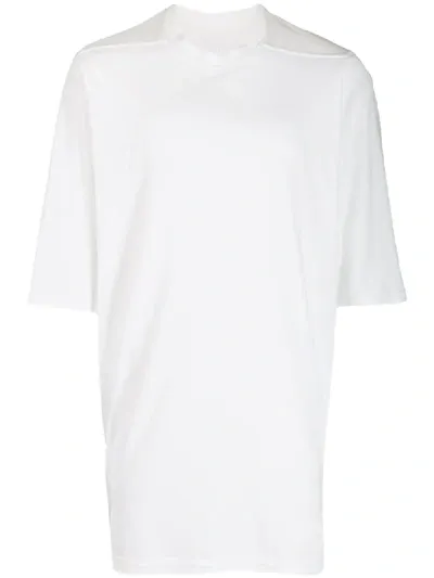 Rick Owens Drkshdw Oversized Plain T-shirt In White