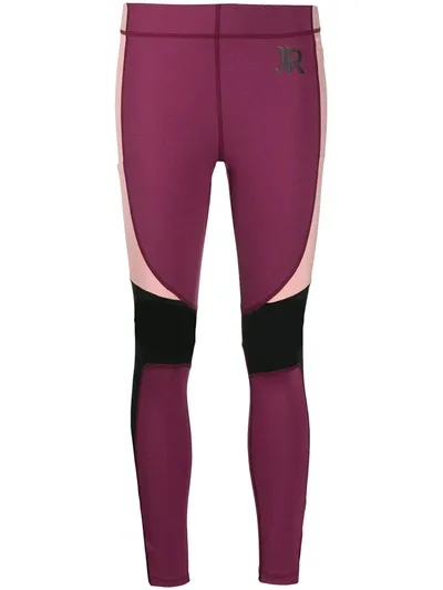 John Richmond Jessik Colour-block Leggings In Pink