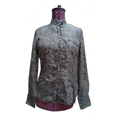 Pre-owned Belstaff Silk Blouse In Purple