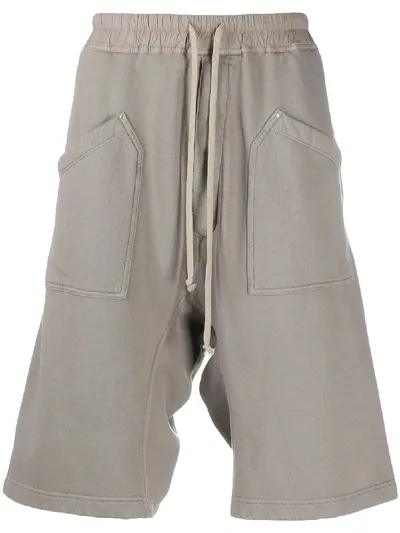 Rick Owens Drkshdw Jersey Shorts In Neutrals