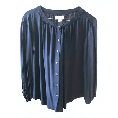 Pre-owned Velvet Blue Viscose Top