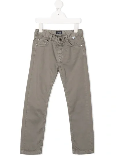 Il Gufo Kids' Slim-fit Trousers In Grey