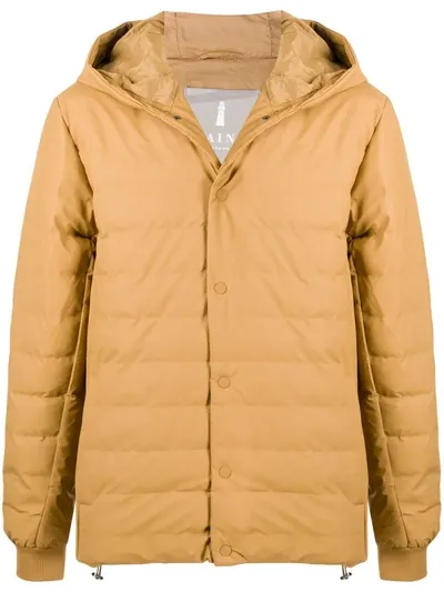 Rains Trekker Hooded Puffer Jacket In Neutrals