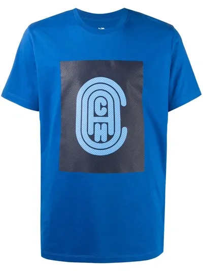 Coach Logo-print T-shirt In Blue