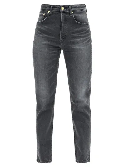 Tu Es Mon Tresor Sapphire High-rise Cropped Straight-leg Jeans In Black