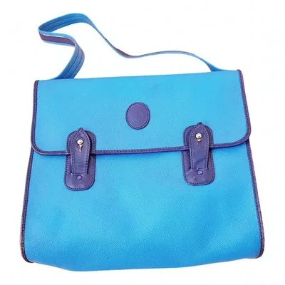 Pre-owned Trussardi Cloth Crossbody Bag In Turquoise