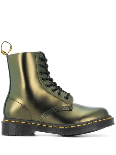 Dr. Martens' Pascal Metallic Ankle Boots In Gold