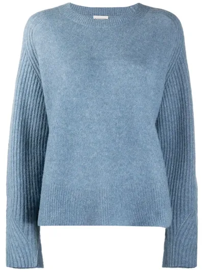 By Malene Birger Ribbed-knit Detail Jumper In Blue