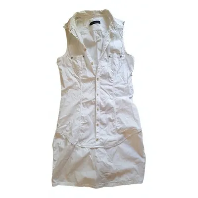 Pre-owned Dsquared2 Mini Dress In White