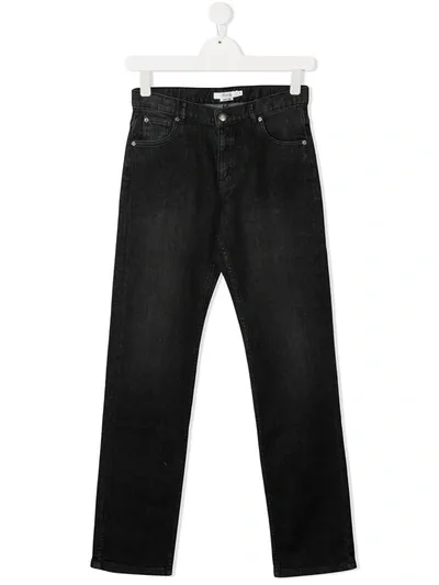 Bonpoint Teen Straight-leg Jeans In Black