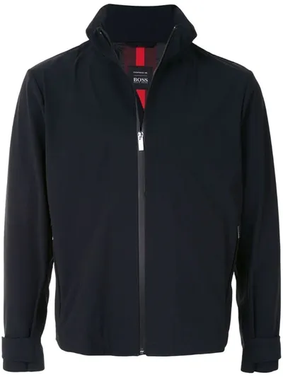 Hugo Boss Storm-flap Light Jacket In Black