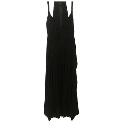 Pre-owned Donna Karan Maxi Dress In Black