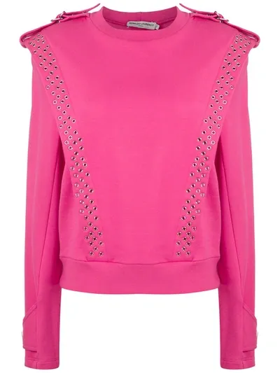 Reinaldo Lourenço Eyelets Sweatshirt In Pink