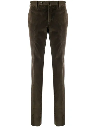 Pt01 Corduroy Trousers In Brown