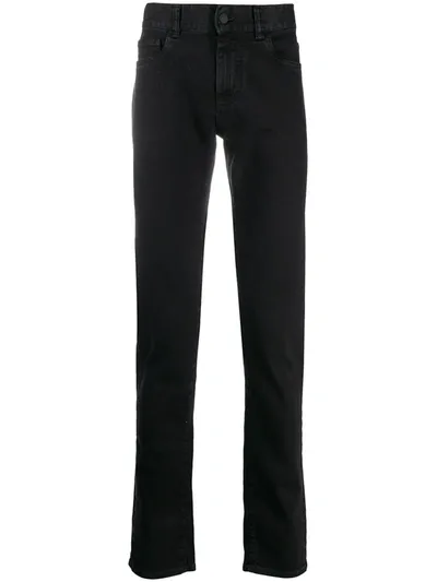 Canali Regular Fit Black Jeans